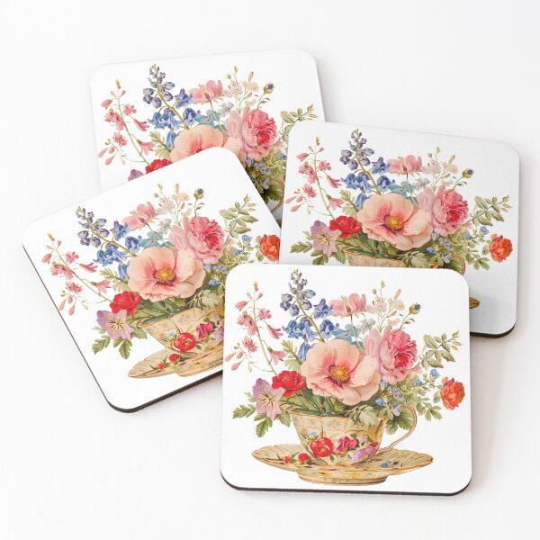 Item preview, Vintage tea cup with beautiful flowers designed and sold by Chomchol.