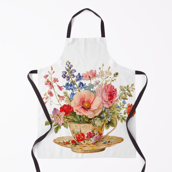 Item preview, Vintage tea cup with beautiful flowers designed and sold by Chomchol.