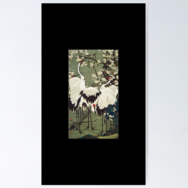 Item preview, Favourite Artist - Plum Blossoms and Cranes - Ito Jakuchu designed and sold by vmajzlik.