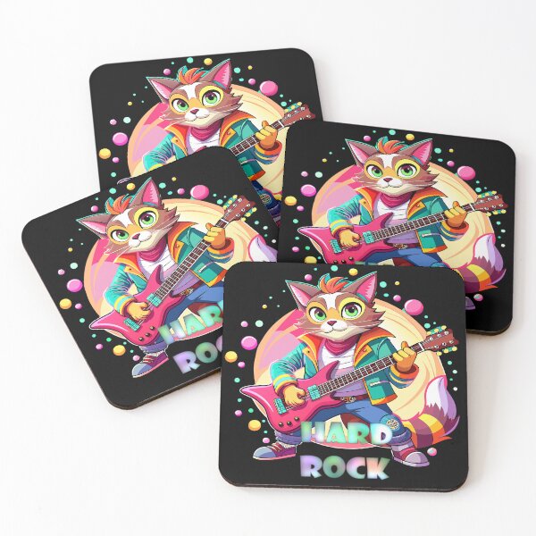 Item preview, Feline Jam,Hard Rock Serenade Hard Rock Cat designed and sold by AgarutanPrint.