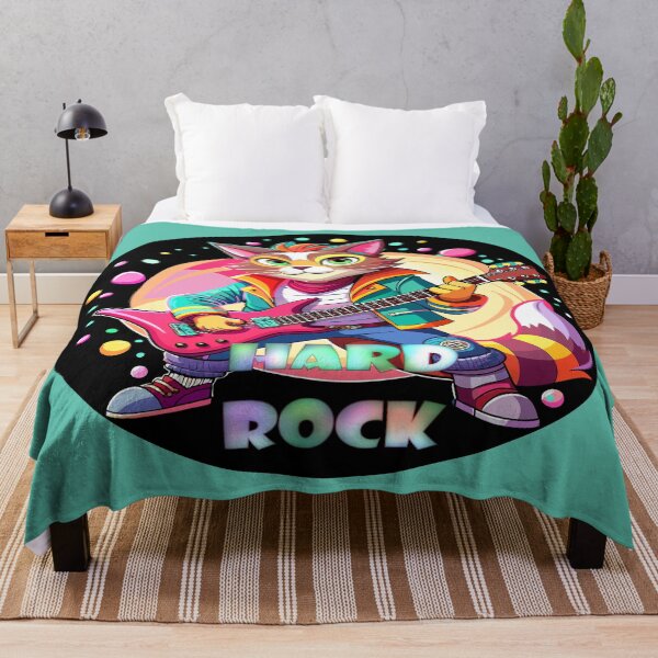 Item preview, Feline Jam,Hard Rock Serenade Hard Rock Cat designed and sold by AgarutanPrint.