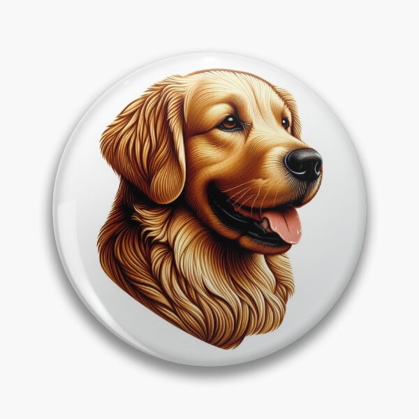 Item preview, beautiful Golden Retriever, dog breed, head in profile designed and sold by Artis-t-fun.