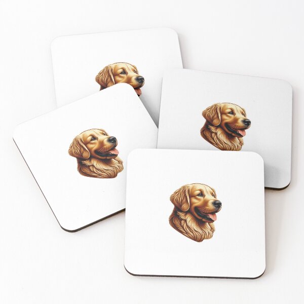 Item preview, beautiful Golden Retriever, dog breed, head in profile designed and sold by Artis-t-fun.