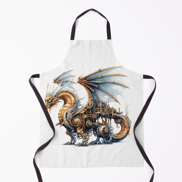 Artikelvorschau, Dampfpunk Drache in Gold entworfen und verkauft von Plotterzebra.