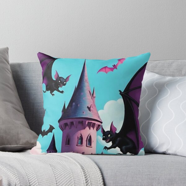 Item preview, Ghastly Dance: Bats Surround the Spire of the Roseate Citadel designed and sold by GrizzlyCollective.