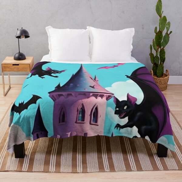 Item preview, Ghastly Dance: Bats Surround the Spire of the Roseate Citadel designed and sold by GrizzlyCollective.