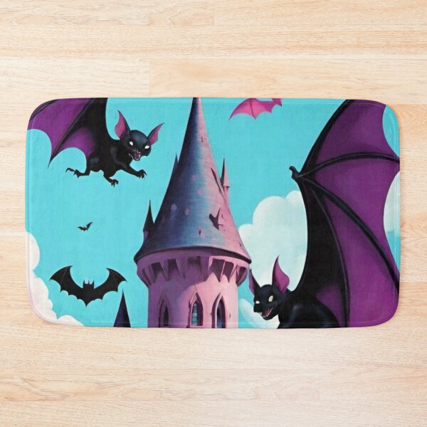 Item preview, Ghastly Dance: Bats Surround the Spire of the Roseate Citadel designed and sold by GrizzlyCollective.