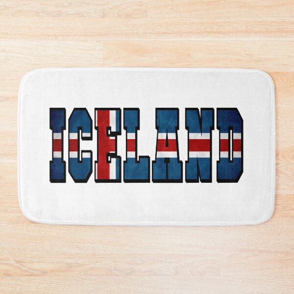 Item preview, Iceland Country Flag Typography designed and sold by TravelWish.