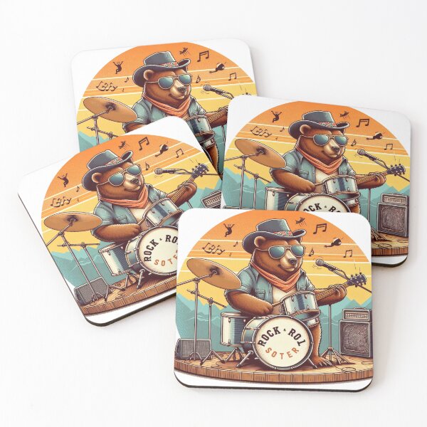 Item preview, Bear - Rock & Rol designed and sold by Savario.