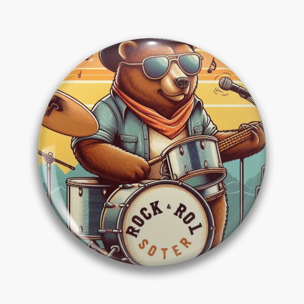 Item preview, Bear - Rock & Rol designed and sold by Savario.
