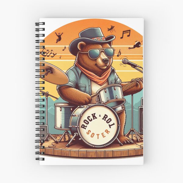 Item preview, Bear - Rock & Rol designed and sold by Savario.