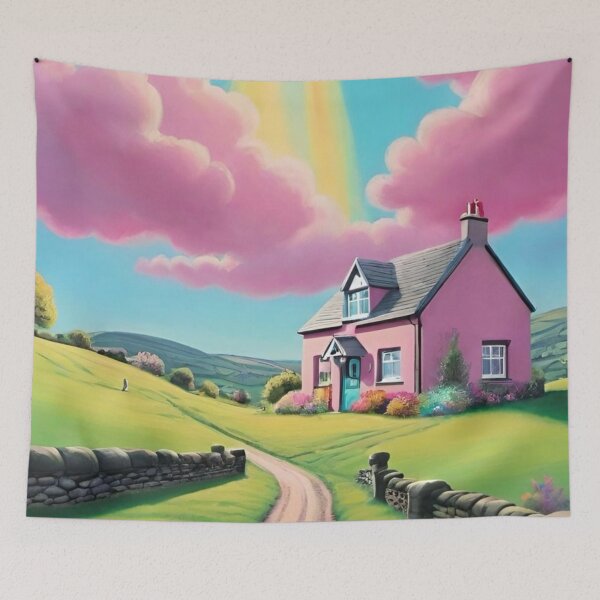 Item preview, Pink Haven: A Serene Retreat Amidst Hills of Bliss designed and sold by GrizzlyCollective.
