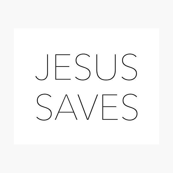 Item preview, Jesus Saves designed and sold by GraceUponGrace.