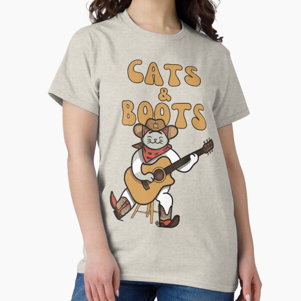 Item preview, Cats and Boots | Cat playing guitar designed and sold by Feline Rockstars.