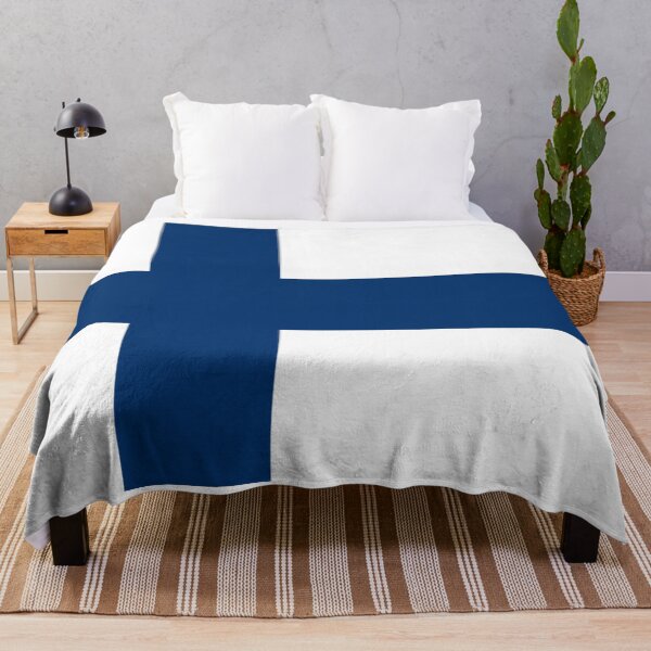 Item preview, Flag of Finland designed and sold by TinaJostDesigns.
