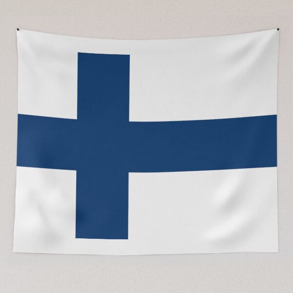 Item preview, Flag of Finland designed and sold by TinaJostDesigns.