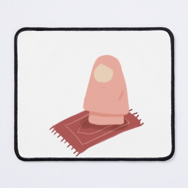 Item preview, Cute Hijabi girl on prayer mat designed and sold by Zubiaxoo.