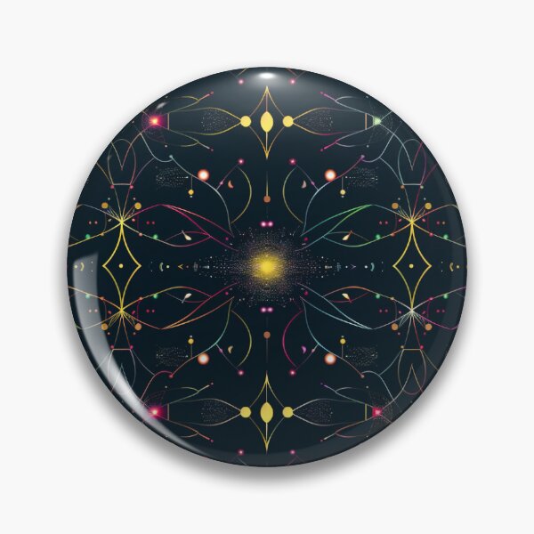 Artikelvorschau, Radiant Revelations Constellation Geometric Pattern entworfen und verkauft von DreamBackDrops.