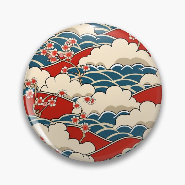 Item preview, Japanese Style Abstract Cloud Pattern designed and sold by DreamBackDrops.