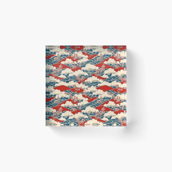 Item preview, Japanese Style Abstract Cloud Pattern designed and sold by DreamBackDrops.