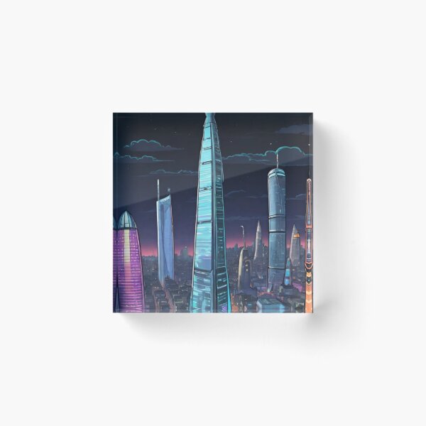 Item preview, Skybound Horizons: Futuristic Skyscrapers of Tomorrow designed and sold by GrizzlyCollective.