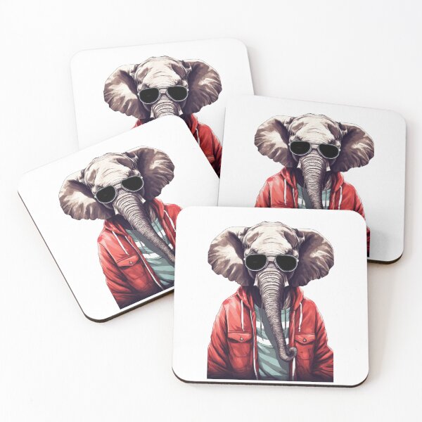 Item preview, Elephant hipster designed and sold by Toms Tee.