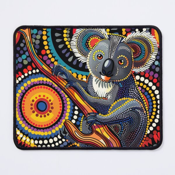 Item preview, Aboriginal Inspired Dot Art - Adorable Koala On Tree designed and sold by GrinGalore.