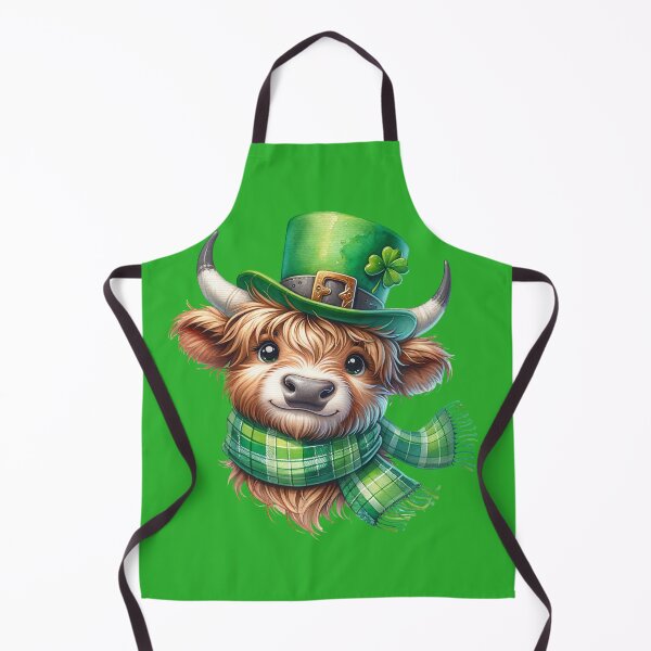 Item preview, St. Patrick's Day Highland Cow designed and sold by CatherineLievre.