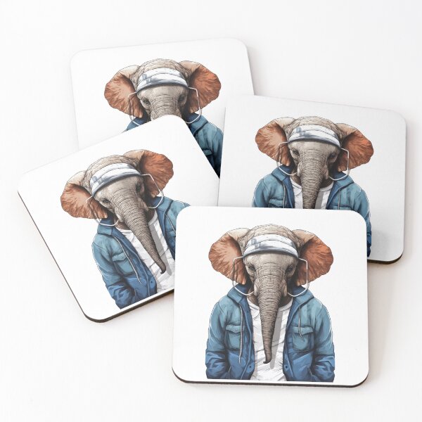 Item preview, Elephant Hipster 2 designed and sold by Toms Tee.