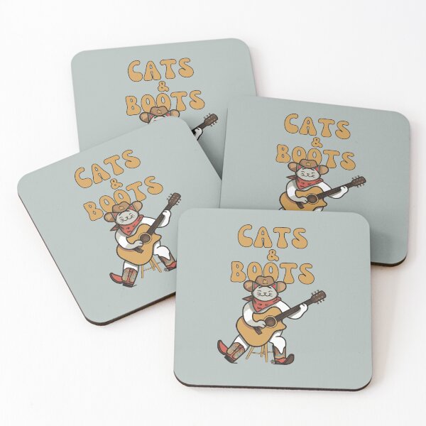 Item preview, Cats and Boots | Cat playing guitar designed and sold by Feline Rockstars.