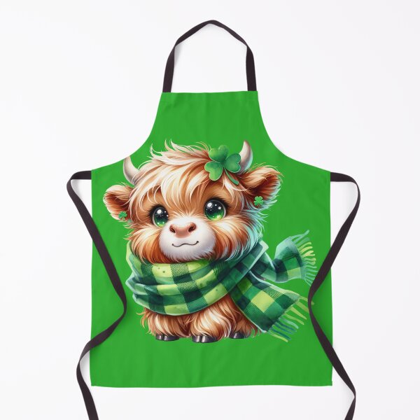 Item preview, St. Patrick's Day Highland Cow designed and sold by CatherineLievre.
