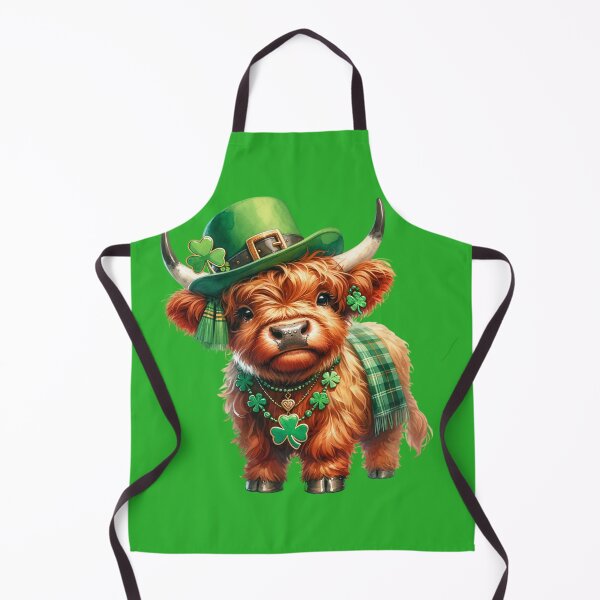 Item preview, St. Patrick's Day Highland Cow designed and sold by CatherineLievre.