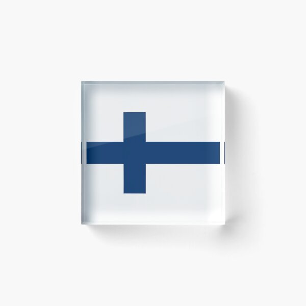Item preview, Flag of Finland designed and sold by TinaJostDesigns.