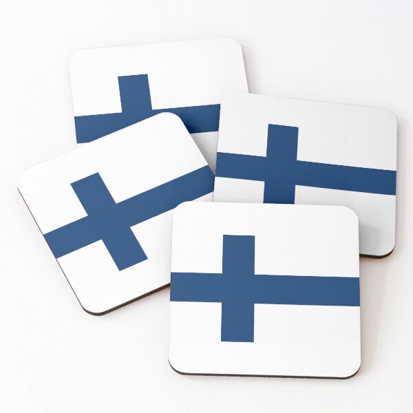Item preview, Flag of Finland designed and sold by TinaJostDesigns.