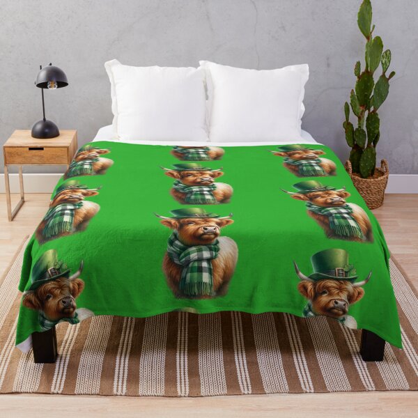 Item preview, St. Patrick's Day Highland Cow designed and sold by CatherineLievre.