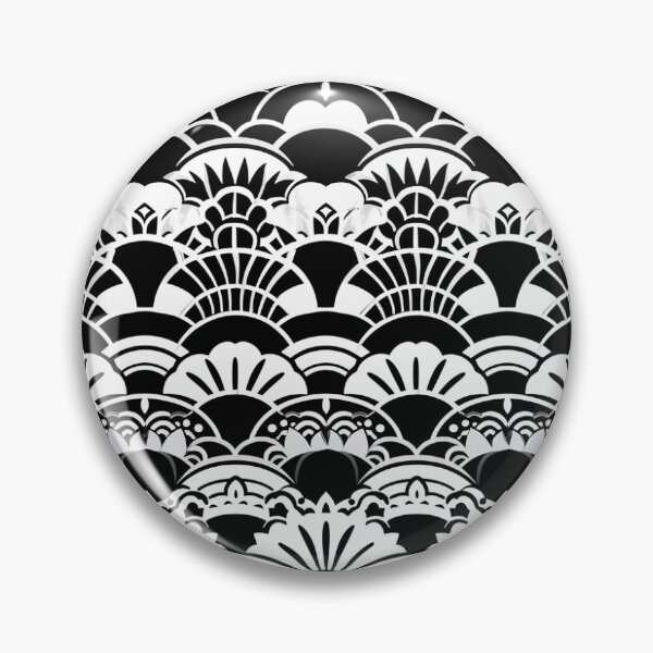 Item preview, Zebra Japanese Fan Pattern designed and sold by DreamBackDrops.