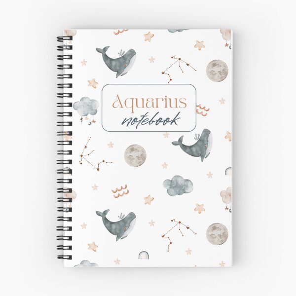 Artikelvorschau, Sternzeichen Wassermann – astrologisches Notizbuch entworfen und verkauft von KattyTim.