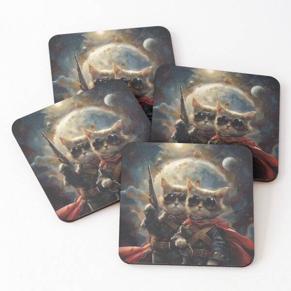 Item preview, Space Pirate Kittens designed and sold by Catloaf Art.