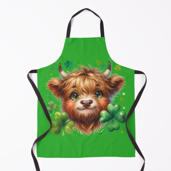 Item preview, St. Patrick's Day Highland Cow designed and sold by CatherineLievre.