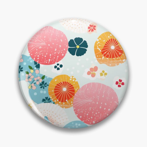 Item preview, Geisha Style Abstract Flower Pattern designed and sold by DreamBackDrops.