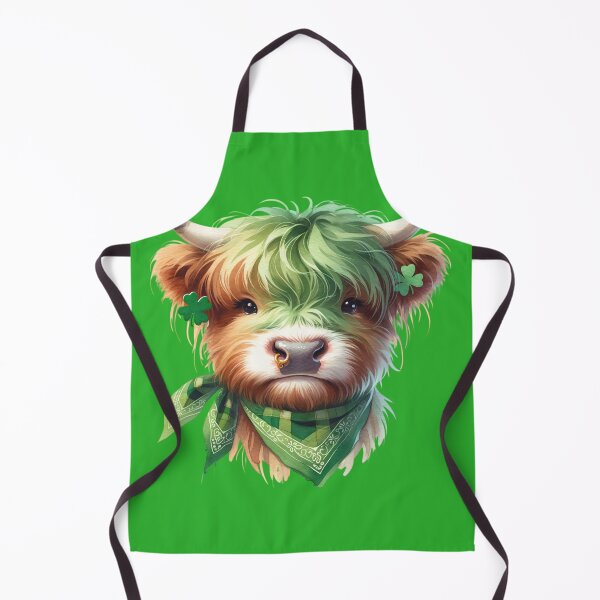 Item preview, St. Patrick's Day Highland Cow designed and sold by CatherineLievre.