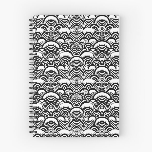 Item preview, Black White Style Abstract Japanese Pattern designed and sold by DreamBackDrops.