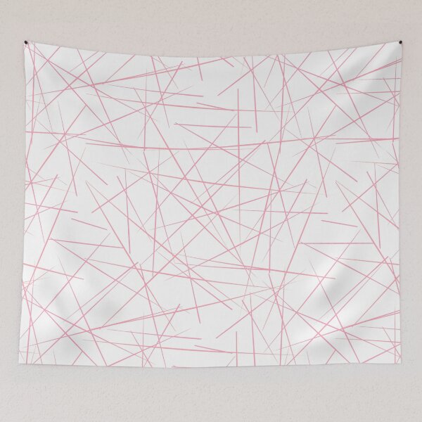 Item preview, Pink Abstract Geometric Lineart Repeating Pattern designed and sold by Victoria Lehnard.