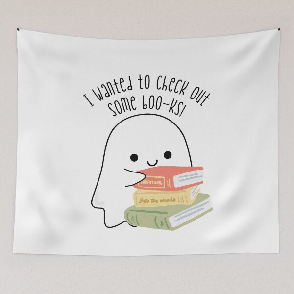 Item preview, Reading Sheet Ghost funny Books quote designed and sold by AestHenni17.