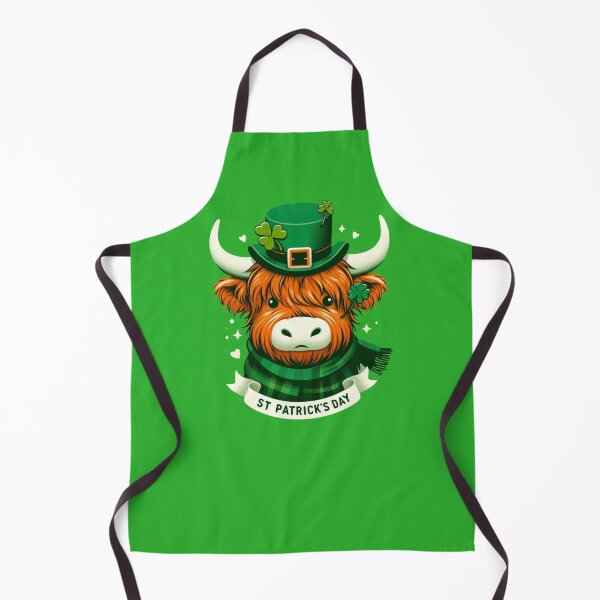Item preview, St. Patrick's Day Highland Cow designed and sold by CatherineLievre.