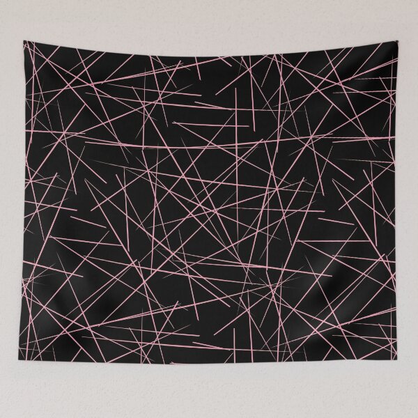 Item preview, Pink Abstract Geometric Lineart Repeating Pattern designed and sold by Victoria Lehnard.