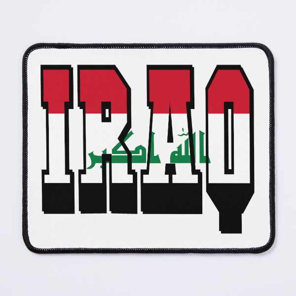 Item preview, Iraq Country Flag Typography designed and sold by TravelWish.