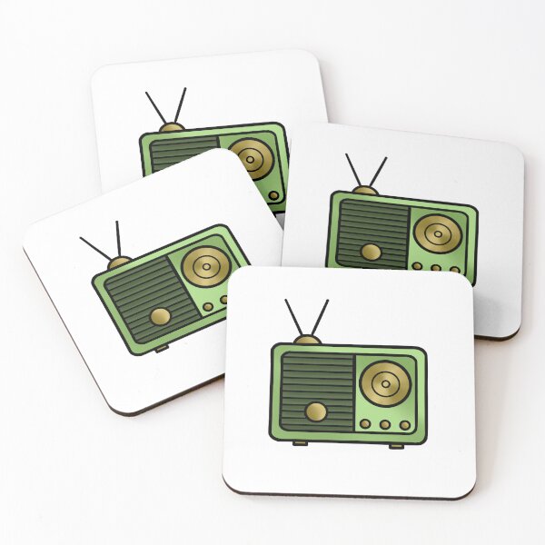 Item preview, Retro Green Radio designed and sold by honeybeepaper.