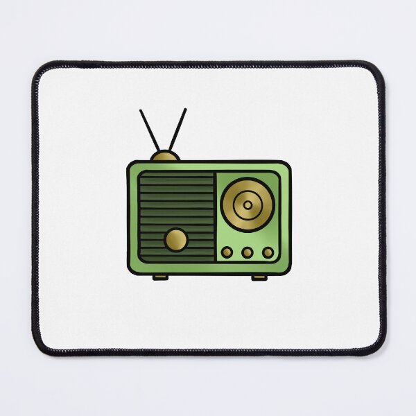 Item preview, Retro Green Radio designed and sold by honeybeepaper.