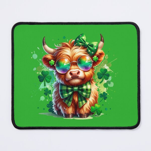 Item preview, St. Patrick's Day Highland Cow designed and sold by CatherineLievre.